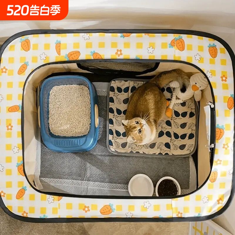 宠物生产房家用猫窝矩形帐篷猫咪狗狗防水耐磨猫笼家用室内款