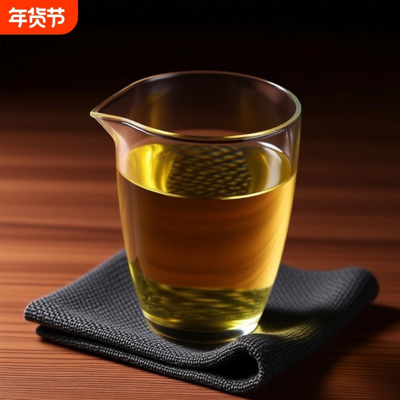 公道杯高硼硅玻璃匀杯茶海分茶器透明功夫茶具泡茶杯茶漏无由茶滤