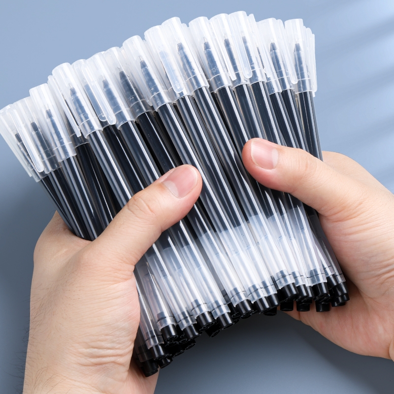 巨能写黑色中性刷题考试笔大容量