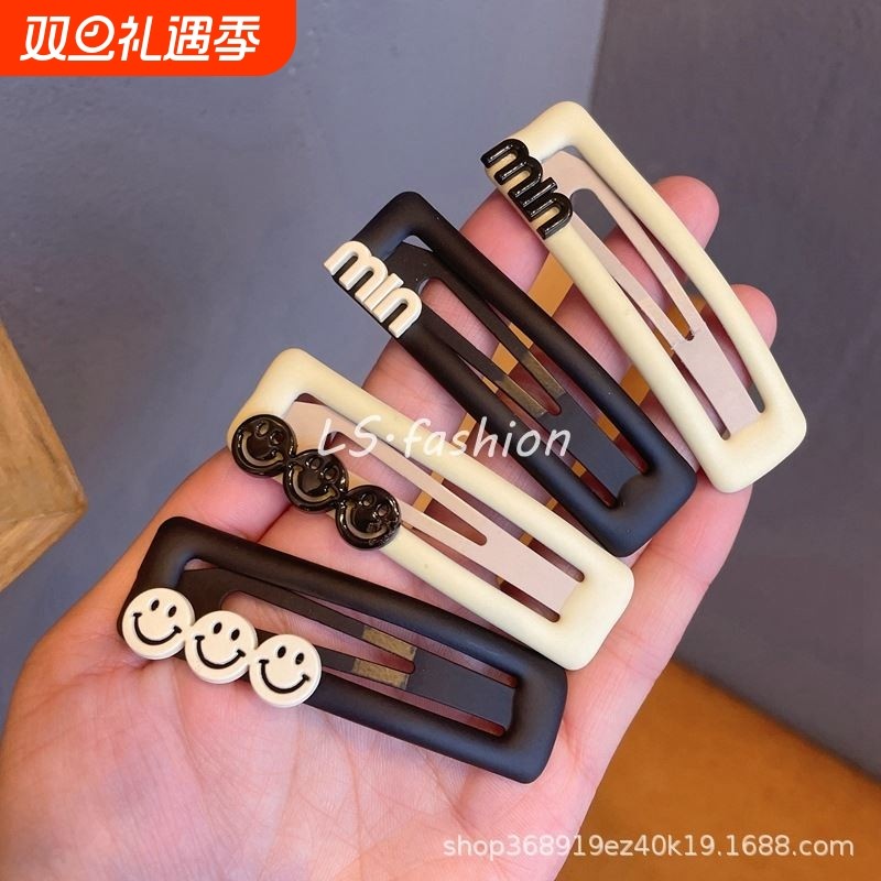 时尚字母小发夹子侧夹女刘海夹碎发夹网红bb夹发卡子发饰品头饰