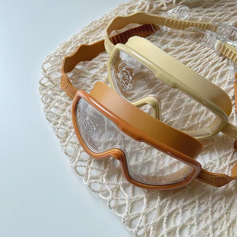 儿童大框泳镜韩版游泳镜防水防雾高清男童女童游泳镜户外潜水装备