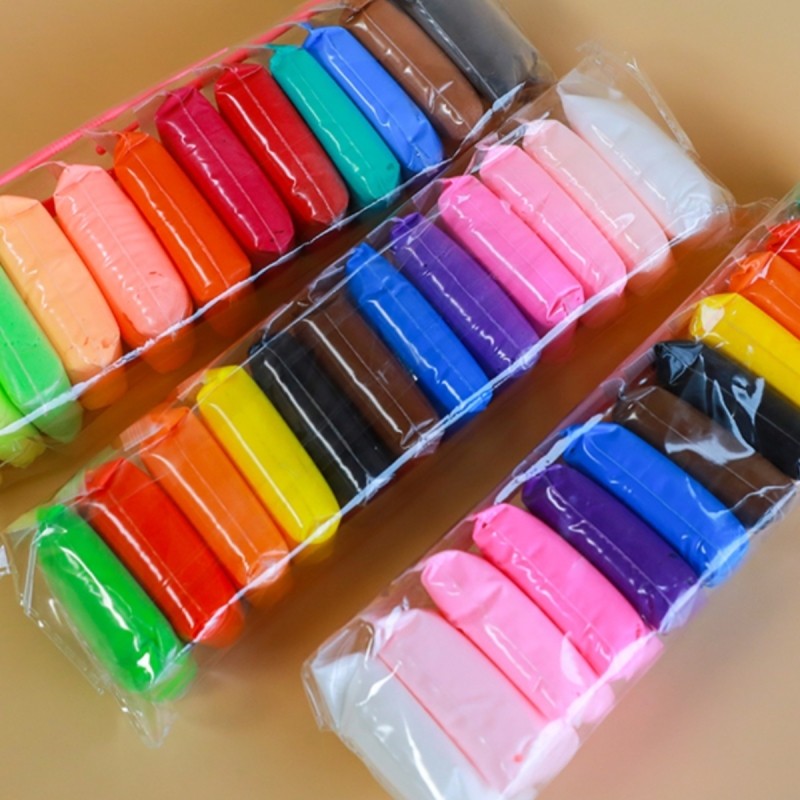 12色24色36色超轻粘土儿童无毒无味橡皮泥手工diy黏土幼儿园