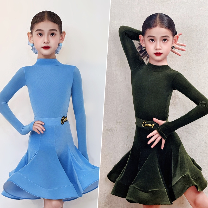 拉丁舞练功表演服套装