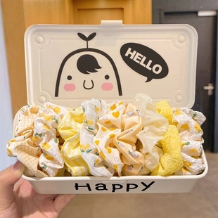 大肠圈女夏日2024可爱高颜值发圈韩国头绳新款 少女儿童橡皮筋花边