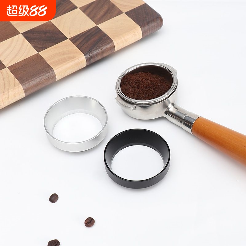 咖啡接粉环磁吸防飞粉圈接粉环手柄51/53/58mm布粉器定量环防洒