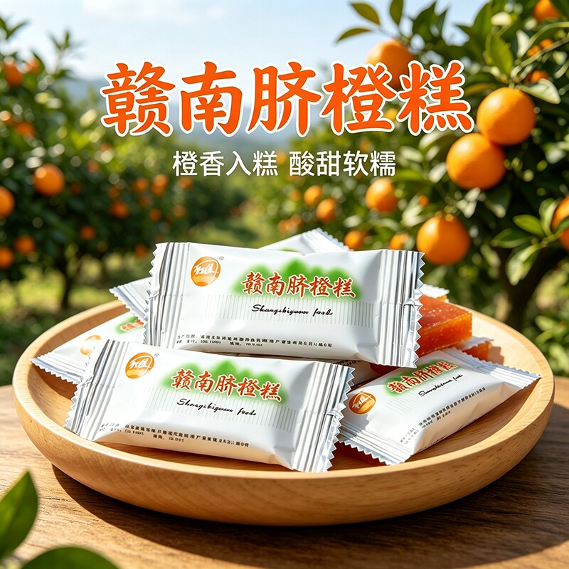 江西特产赣南脐橙糕百香果糕南酸枣糕散装角糕孕妇儿童小零食品