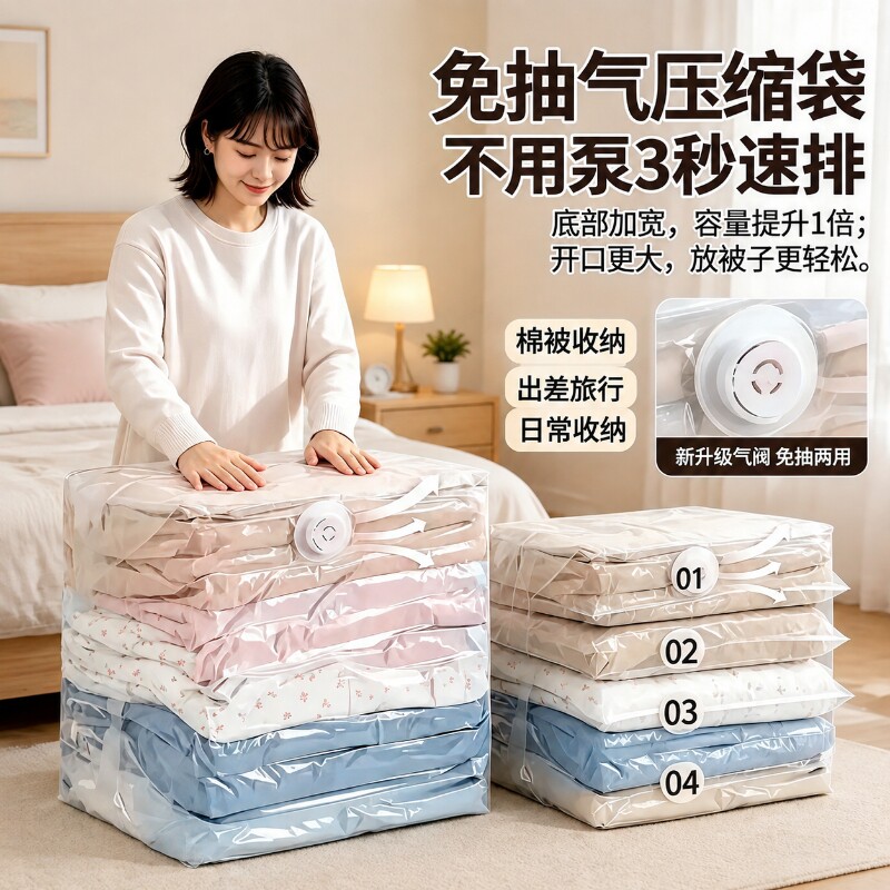 真空压缩袋衣服收纳袋加厚被子图片