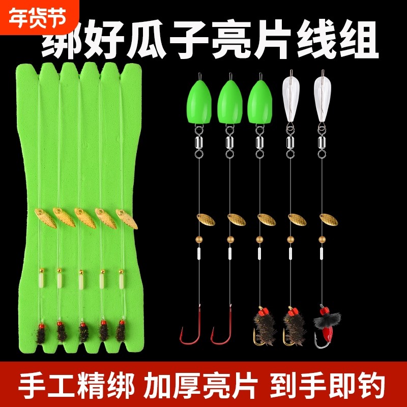 飞蝇钩绑好瓜子亮片套装钓组翘嘴白条马口助投器微物路亚假饵毒蚊,户外/登山/野营/旅行用品,路亚饵,淘宝优惠券,粉丝福利购,淘宝优惠卷