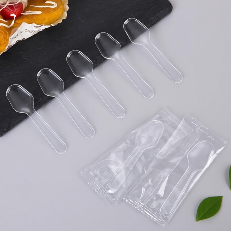 一次性小勺子独立包装星球杯甜品雪糕酸奶品尝试吃勺冰淇淋布丁勺