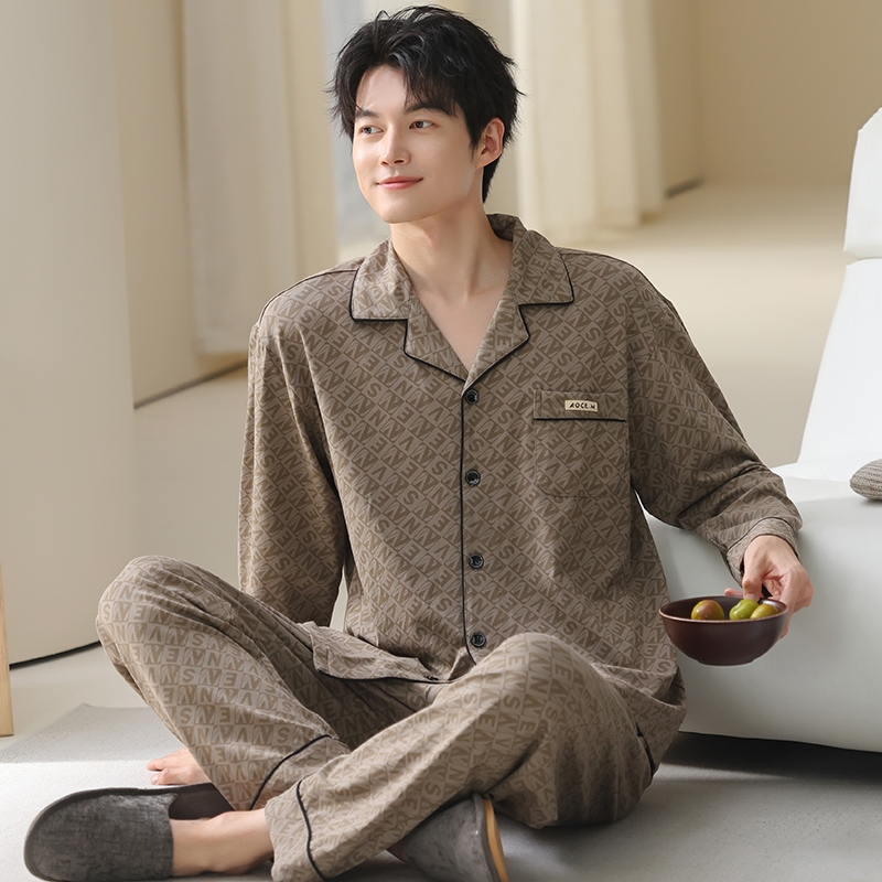 【官方推荐】睡衣男纯棉长袖长裤