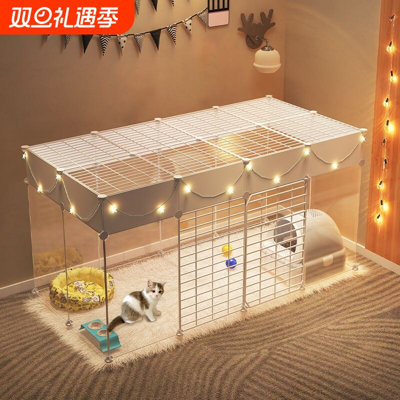 猫笼子家用室内加高隔离阳台幼猫产房防越狱小型栅栏猫咪宠物围栏