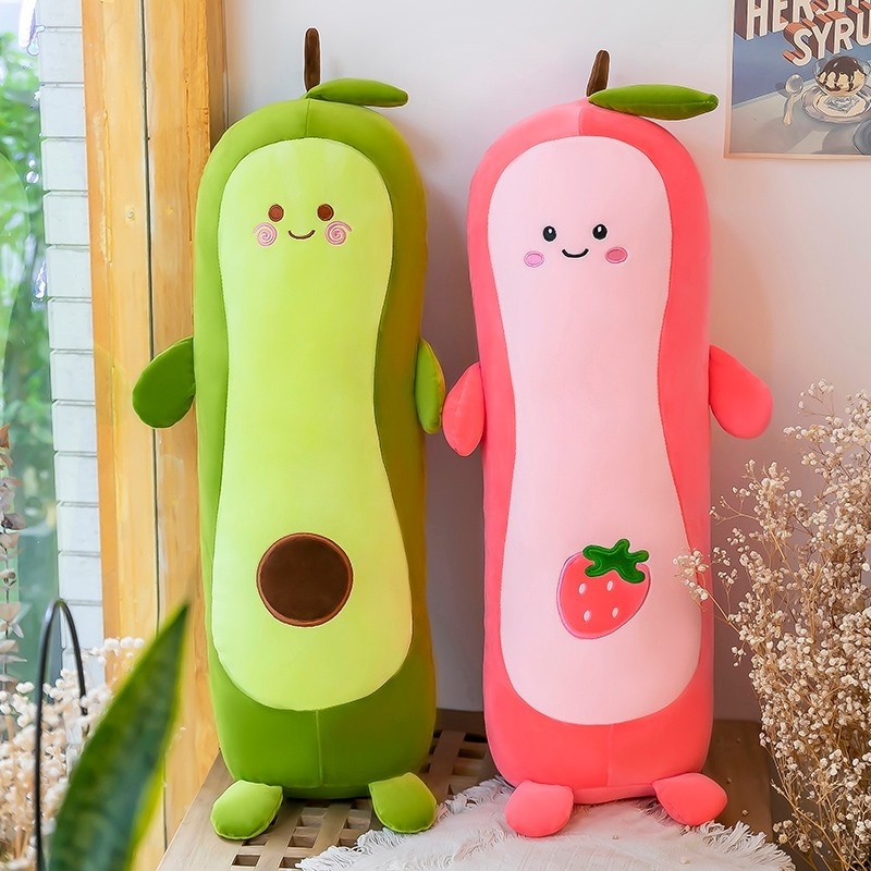 创意蜜桃子牛油果抱枕长条枕头睡觉夹腿床上超软粉色可爱毛绒玩具,玩具/童车/益智/积木/模型,毛绒/玩偶/公仔/布艺类玩具,淘宝优惠券,粉丝福利购,淘宝优惠卷