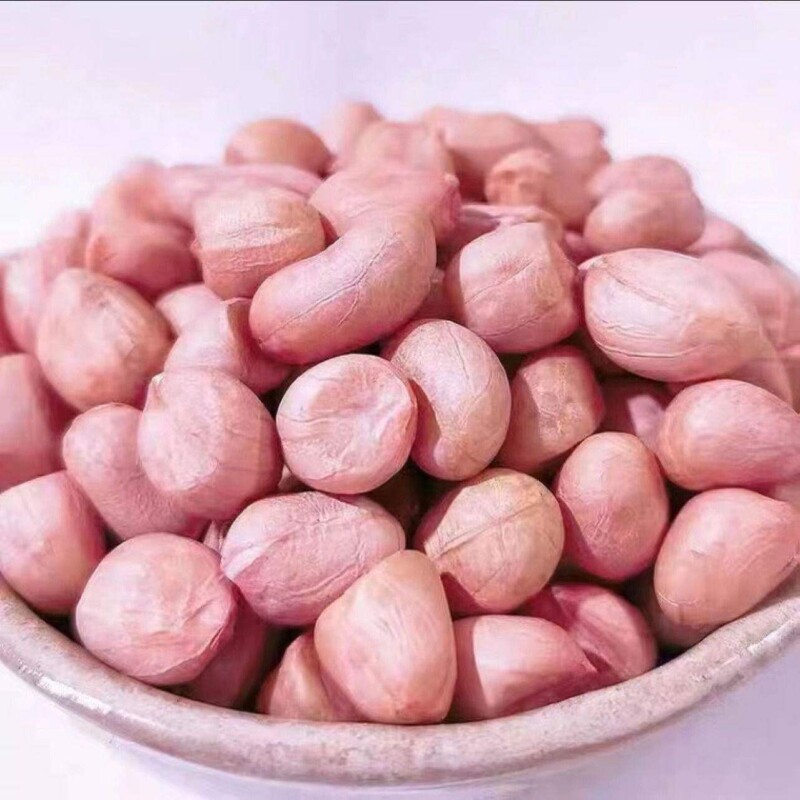 当季新货花生米颗粒饱满白沙白皮花生米农家生花生仁榨油家用商用