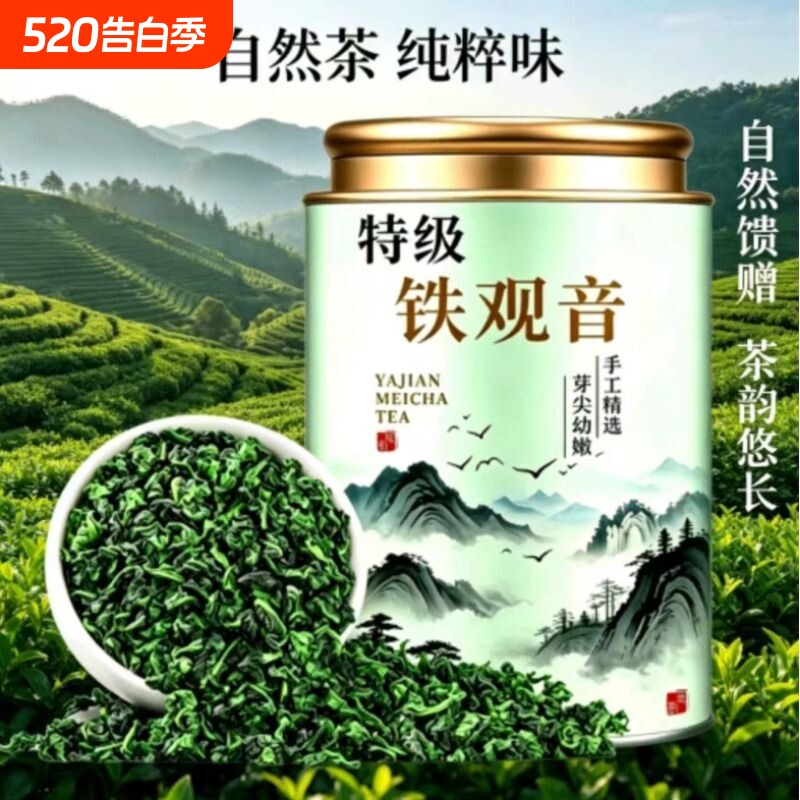 铁观音茶叶2026新茶兰花香浓香型安溪原产高山采摘乌龙茶送礼