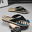 凉拖虎款 外穿防滑夹板运动软底夏季 拖鞋 透气沙滩海峡人字拖男士