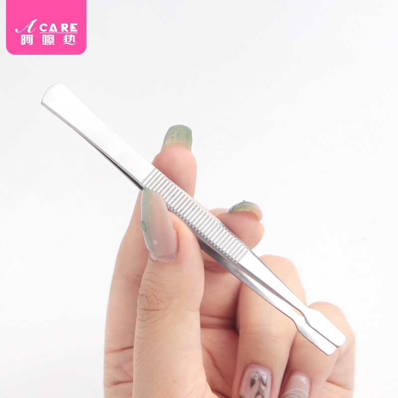 假睫毛辅助器AB1sl001-睫毛镊子化妆夹子初学者美睫师通用平嘴