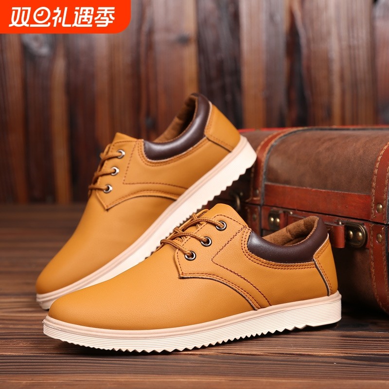 品牌断码防滑大头皮鞋2025夏季潮流百搭男鞋透气英伦休闲鞋轻便跑