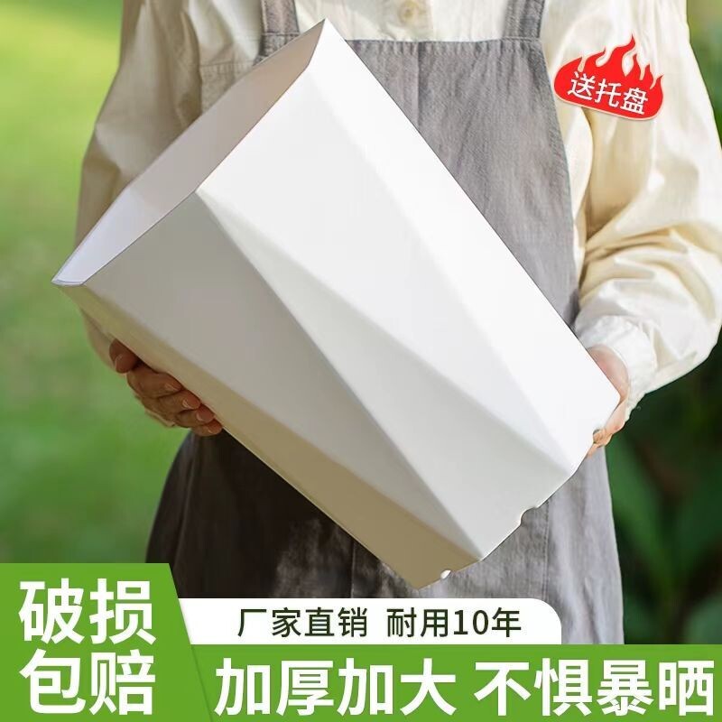 树脂大口径简约钻石花盆图片