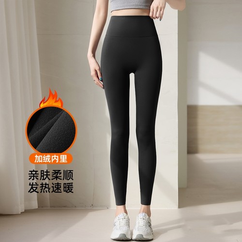 大码鲨鱼裤女外穿2025新款瑜伽裤秋冬季加绒舞蹈长裤外穿打底裤
