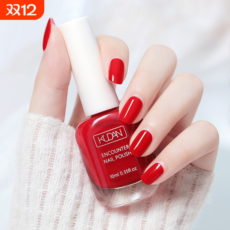 水性指甲油彩色10ml免烤持久60秒快干粉色红色黑色显白易撕拉透明