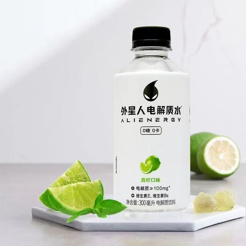 电解质水青柠口味0糖0卡电解质饮料迷你装300ml*12瓶装