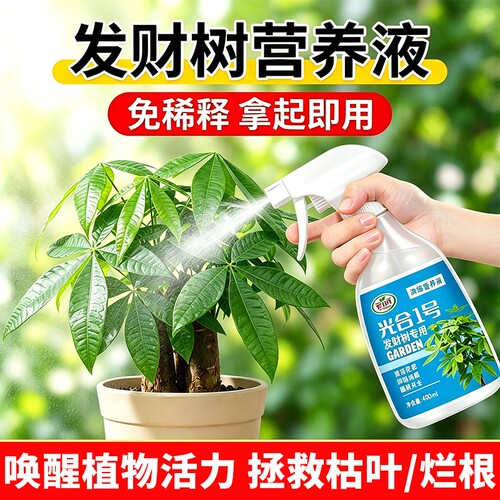 发财树专用营养液植物通用型绿植花卉绿萝肥料室内盆栽叶面肥喷施