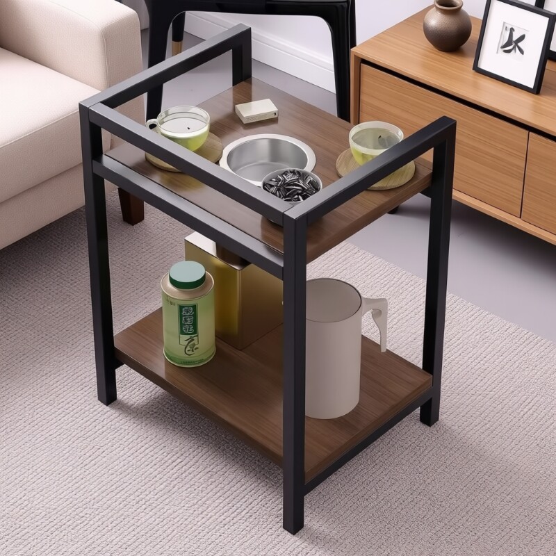 麻将茶几茶水架麻将桌小边几置物架棋牌室打牌可移动专用茶水桌