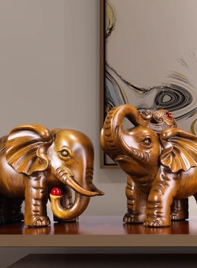 大象摆件招财客厅风水象镇宅