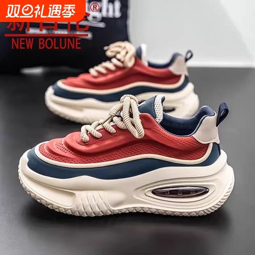 新百伦冬季厚底增高老爹鞋