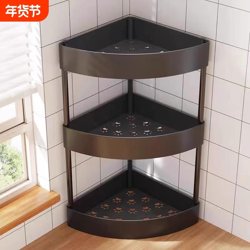 厨房置物架台面角落三角调料架油盐酱醋多层收纳架浴室角架调料罐