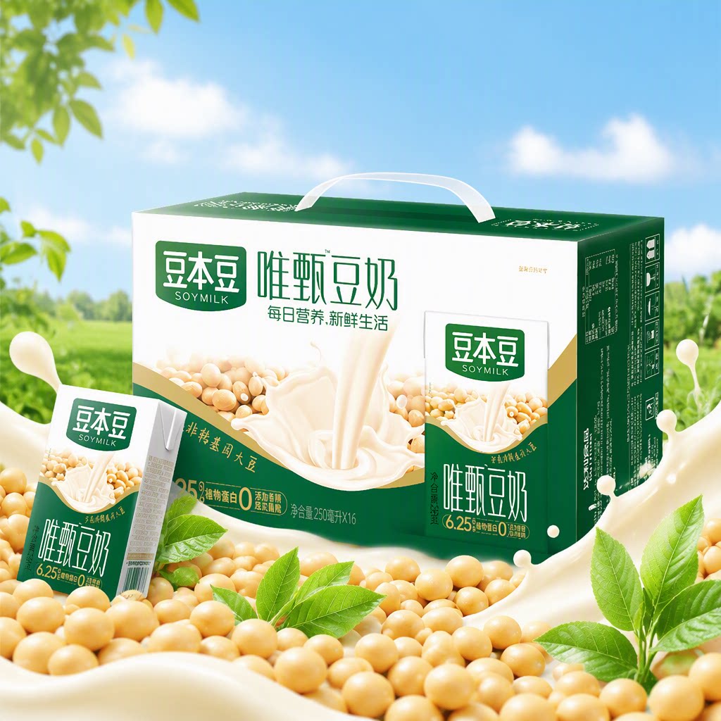 豆本豆唯甄原味/红枣豆奶250ml*16盒营养早餐优选好喝美味多规格