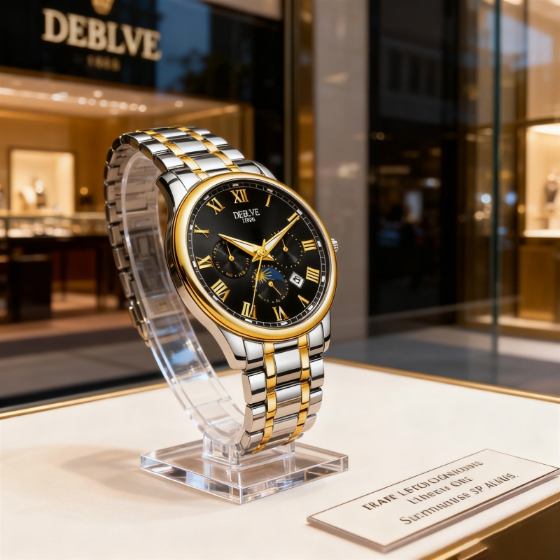 腕表高级感男士男款手表全自动非机械表正品名牌钢带商务防水石英