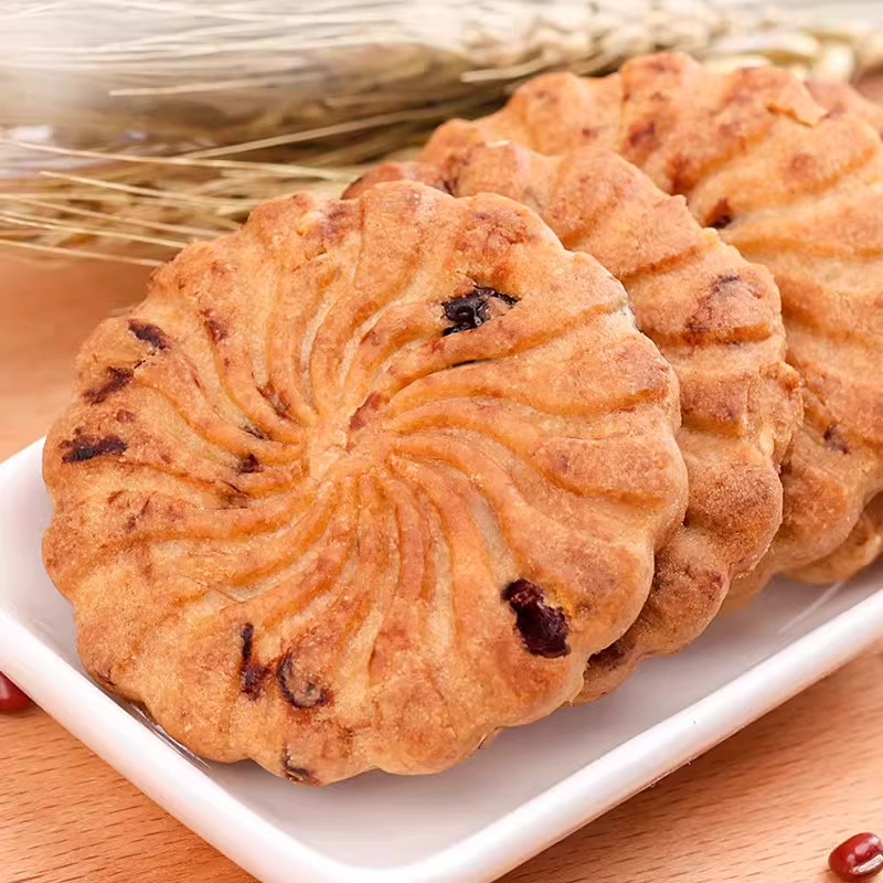 轻薄酥脆又美味红豆薏米燕麦饼干图片