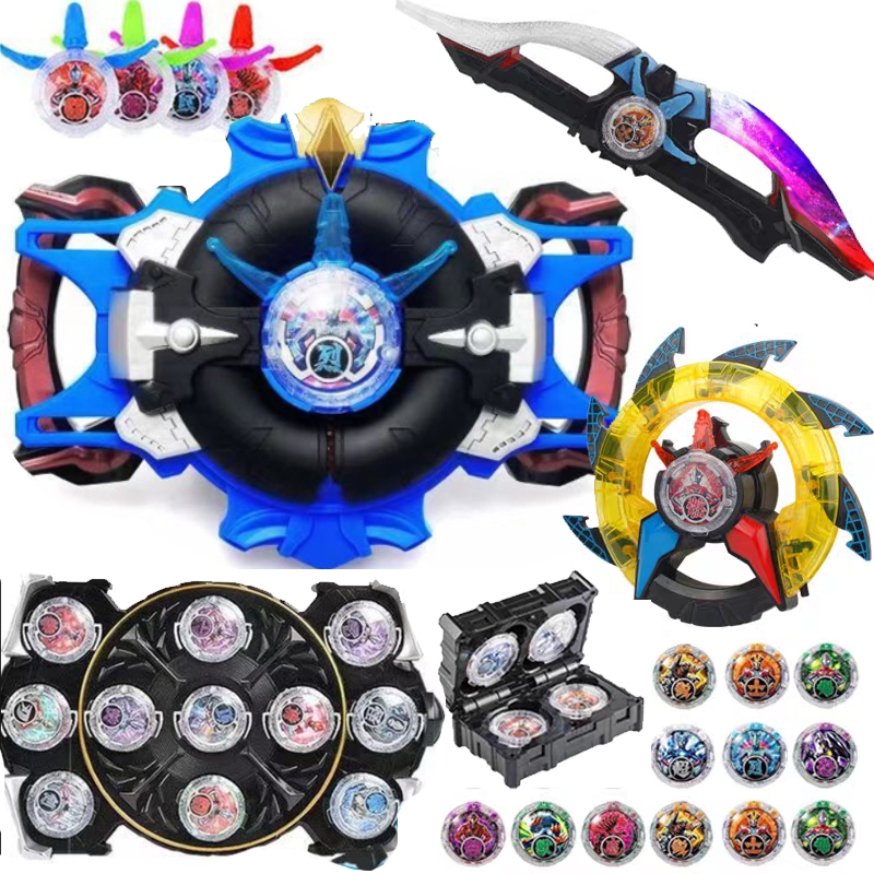 罗布闪光变身器布鲁罗索头镖回旋光轮升华器套装水晶儿童新款玩具