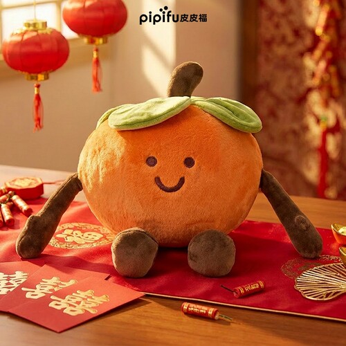 好事发生柿子玩偶实用礼品