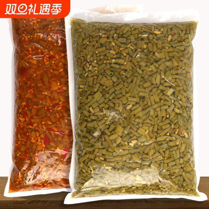 轻鲜酸豆角酸豇豆农家自制商用批发整箱下饭菜咸菜腌菜腌豇豆泡豇