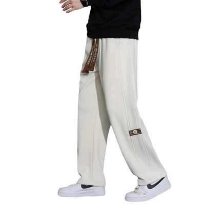 加绒裤子男士秋冬季2025新款卫裤