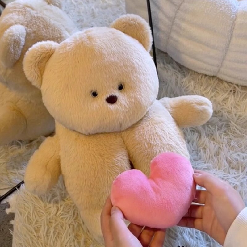 掏心表白爱心小熊公仔可录音玩偶泰迪熊娃娃睡觉抱枕生日礼物女生