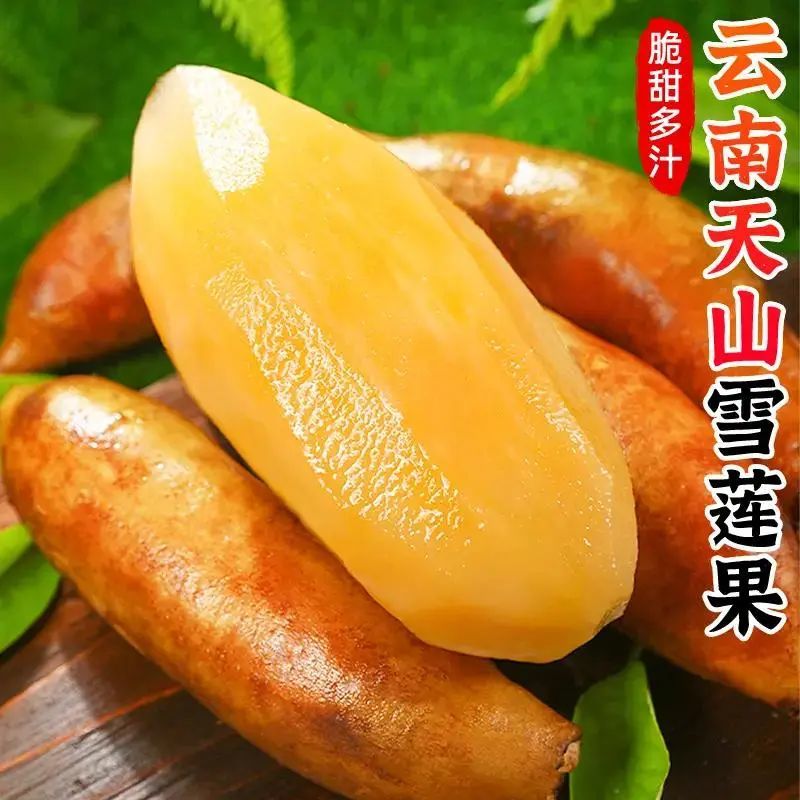 【现挖】云南正宗天山雪莲果黄心水果新鲜脆甜大果孕妇整箱批发价