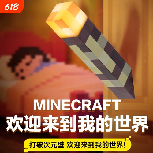 Minecraft周边火把灯矿灯药水瓶