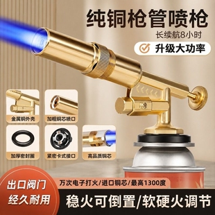 喷枪头卡式液化气罐喷火枪烧猪毛打火手持点火器喷灯家用火焰烤枪