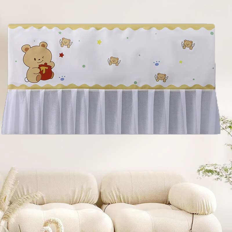 卡通空调挡风帘冷风防直吹挡风纱2025新款装饰美化挂机通用防尘罩