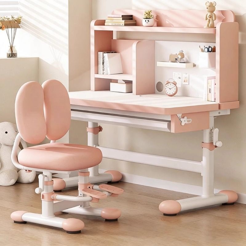 儿童学习桌小学生书桌可升降家用写字桌子专用课桌椅套装阳台坐姿