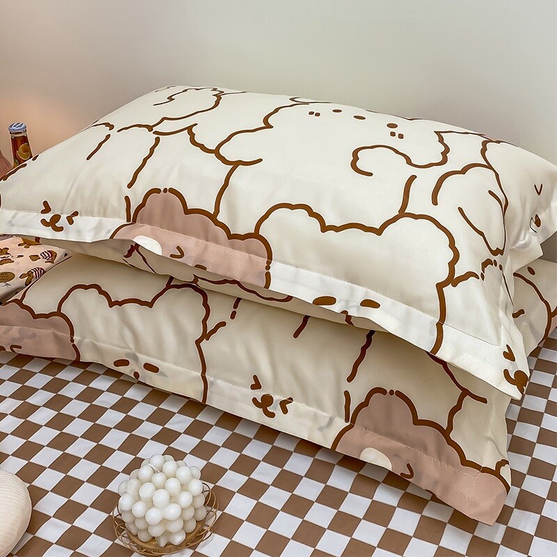 网红款枕套一对装单个枕头套装48cmx74cm家用单人枕芯男整头