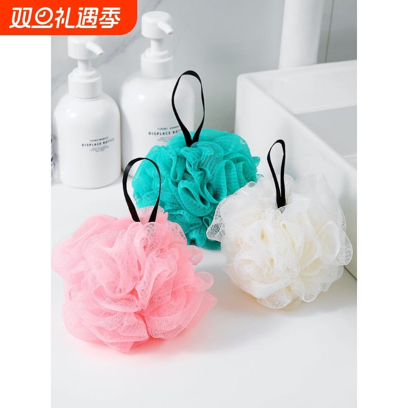 高档大号洗澡沐浴球不散浴花球可爱搓澡起泡洗浴用女沐浴花洗澡巾