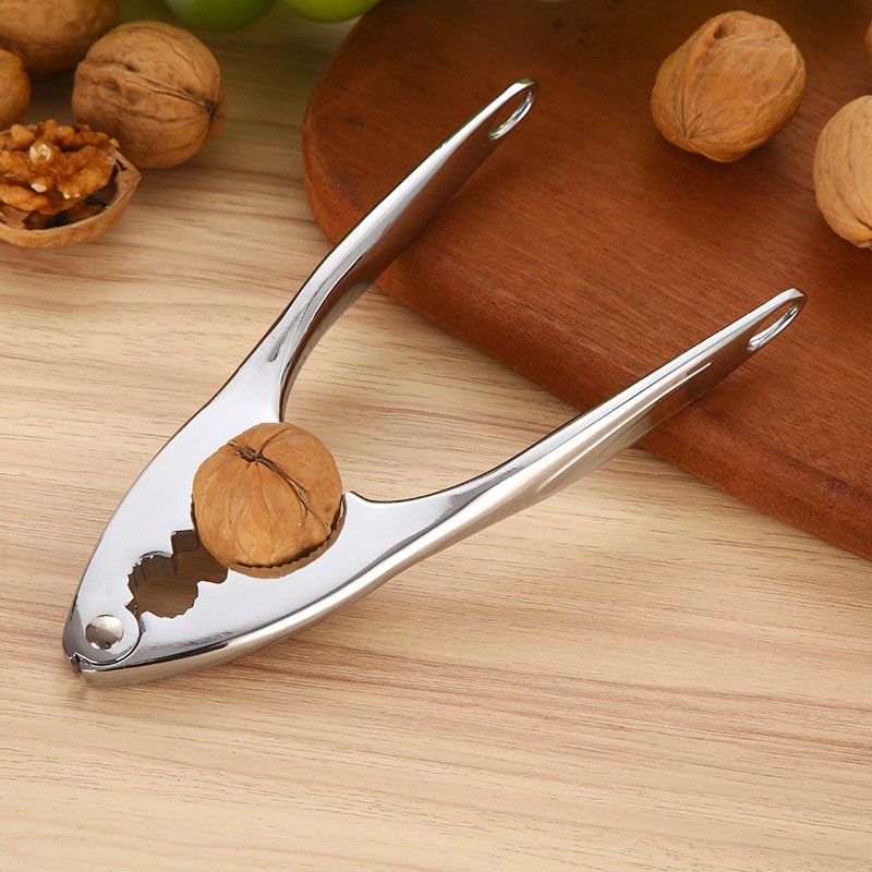 锌合金干果夹松子夹家用核桃夹子坚果夹剥壳工具夹核桃开核桃神器