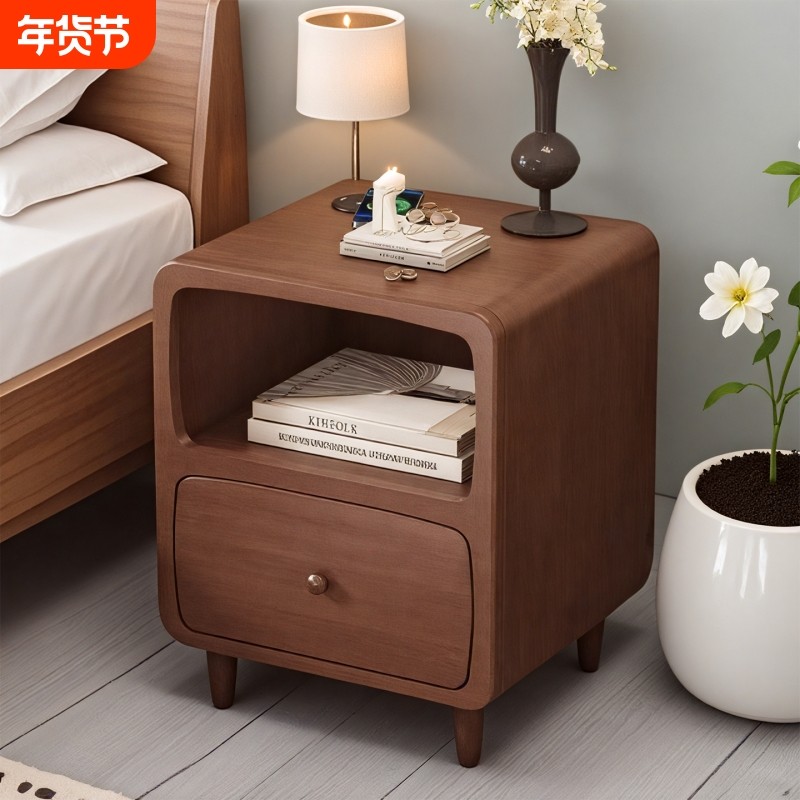 实木床头柜夹缝卧室迷你极窄20CM简约置物柜收纳柜