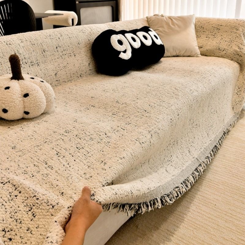 2025新款防猫抓沙发巾沙发盖布四季通用全盖防尘沙发套罩沙发毯子