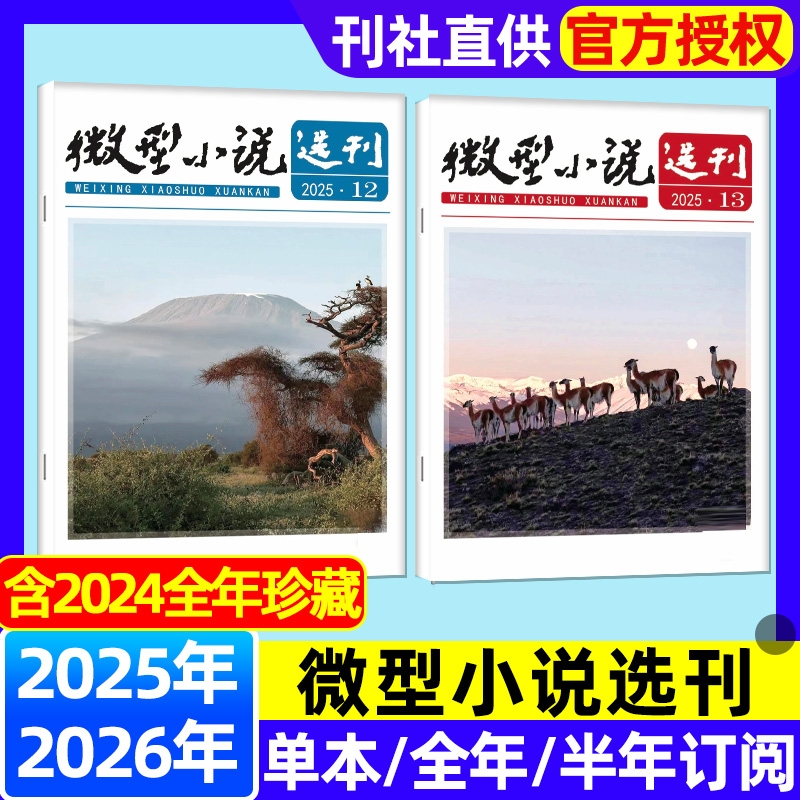 微型小说选刊杂志2025年全年半年订阅现货2024年1-12月半月刊短篇故事文学文摘小小说期刊书刊初高中生作文素材写作过刊