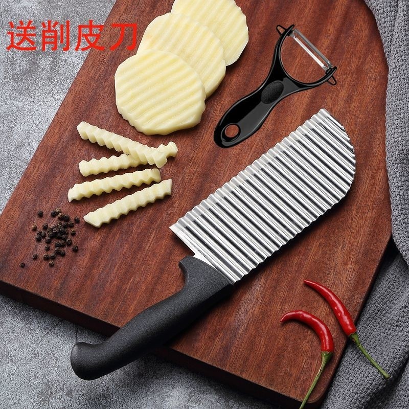 多功能狼牙刀土豆刀切土豆波浪刀切花式刀具花样家用波纹形切片,厨房/烹饪用具,多功能切菜器,淘宝优惠券,粉丝福利购,淘宝优惠卷